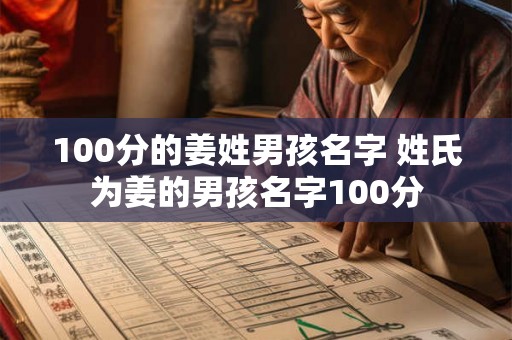 100分的姜姓男孩名字 姓氏为姜的男孩名字100分