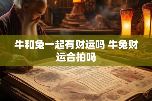 牛和兔一起有财运吗 牛兔财运合拍吗