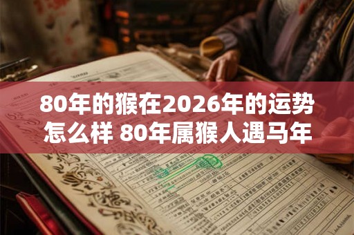 80年的猴在2026年的运势怎么样 80年属猴人遇马年运气好吗 80年的猴在2026年的运势怎么样 80年属猴人遇马年运气好吗