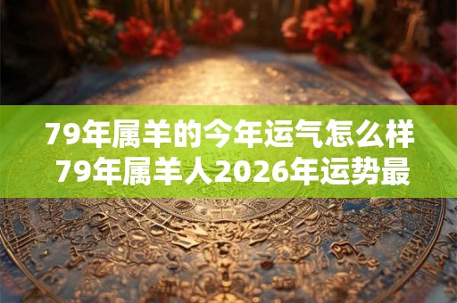 79年属羊的今年运气怎么样 79年属羊人2026年运势最新分析