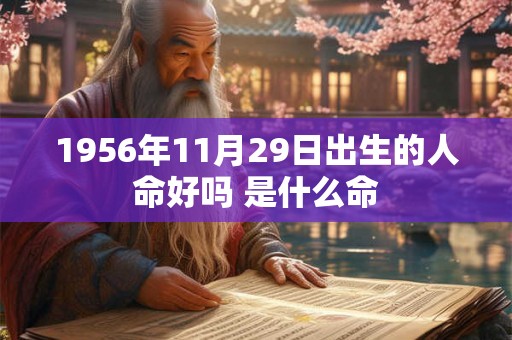 1956年11月29日出生的人命好吗 是什么命 1956年11月29日出生的人命好吗 是什么命