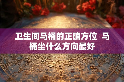 卫生间马桶的正确方位  马桶坐什么方向最好