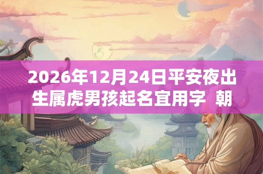 2026年12月24日平安夜出生属虎男孩起名宜用字  朝气蓬勃的名字