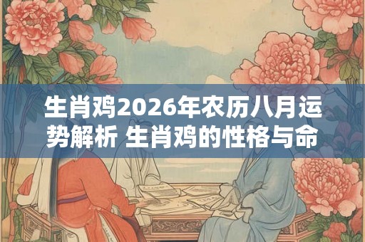 生肖鸡2026年农历八月运势解析 生肖鸡的性格与命运解析