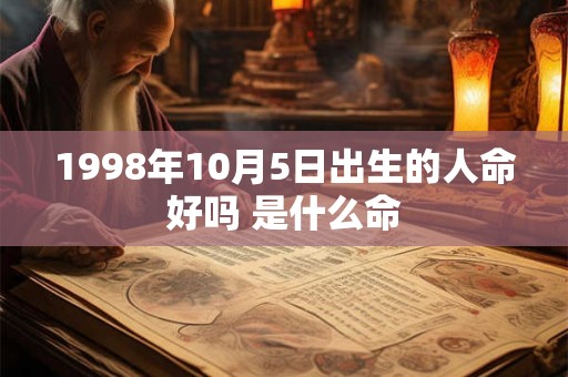 1998年10月5日出生的人命好吗 是什么命