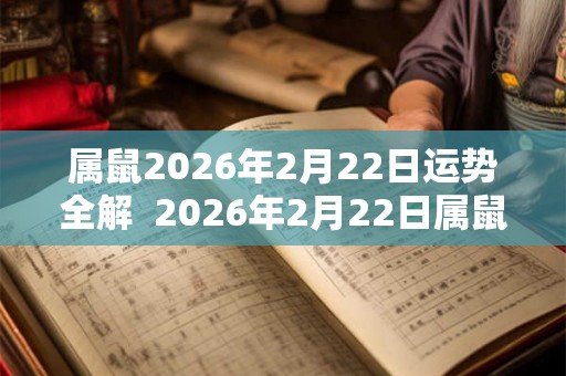 属鼠2026年2月22日运势全解 2026年2月22日属鼠今日运势 属鼠2026年2月22日运势全解 2026年2月22日属鼠今日运势