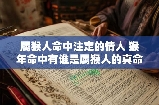 属猴人命中注定的情人 猴年命中有谁是属猴人的真命情人