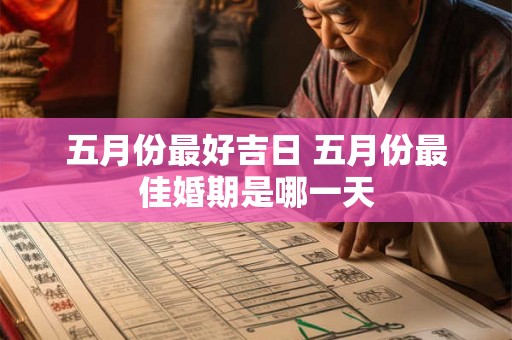 五月份最好吉日 五月份最佳婚期是哪一天
