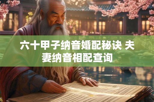 六十甲子纳音婚配秘诀 夫妻纳音相配查询
