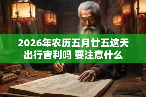 2026年农历五月廿五这天出行吉利吗 要注意什么