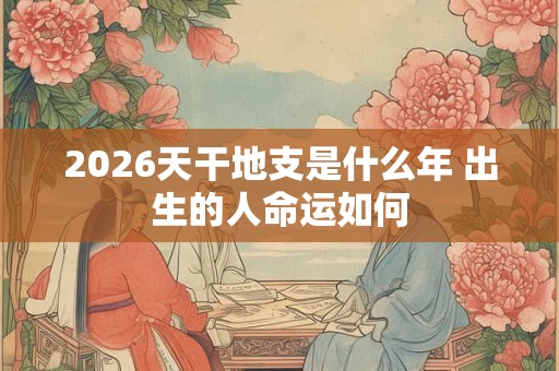 2026天干地支是什么年 出生的人命运如何