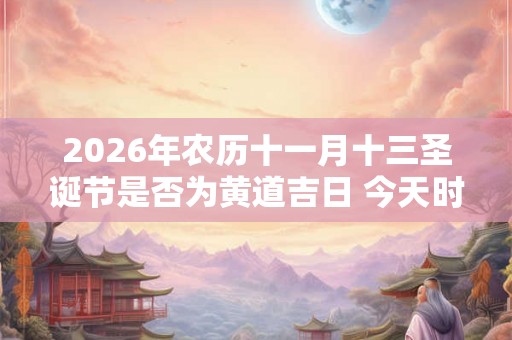 2026年农历十一月十三圣诞节是否为黄道吉日 今天时辰宜忌吉凶？