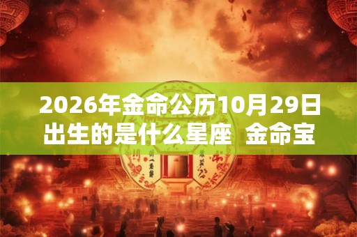 2026年金命公历10月29日出生的是什么星座  金命宝宝叫什么名字好
