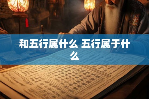 和五行属什么 五行属于什么
