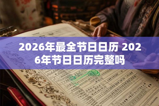 2026年最全节日日历 2026年节日日历完整吗