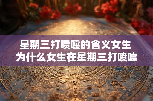 星期三打喷嚏的含义女生 为什么女生在星期三打喷嚏