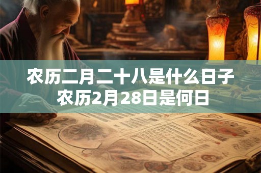 农历二月二十八是什么日子 农历2月28日是何日