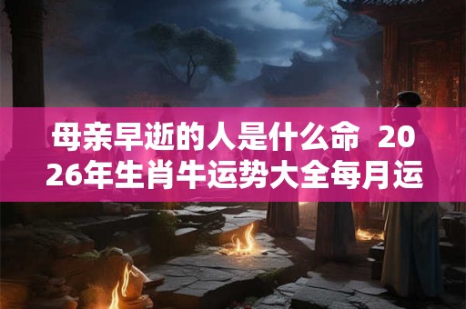 母亲早逝的人是什么命  2026年生肖牛运势大全每月运程