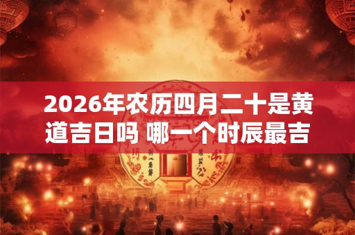 2026年农历四月二十是黄道吉日吗 哪一个时辰最吉利