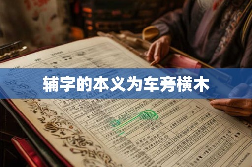 辅字的本义为车旁横木
