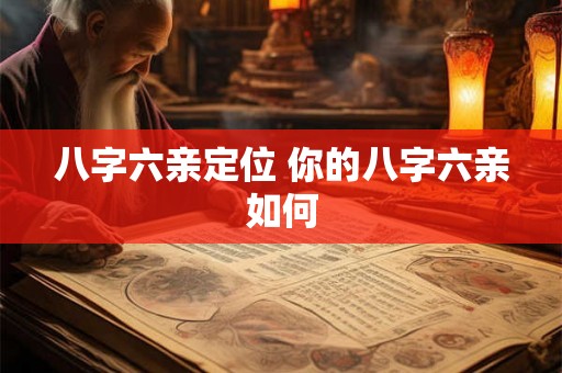 八字六亲定位 你的八字六亲如何