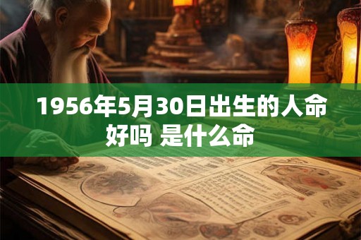 1956年5月30日出生的人命好吗 是什么命