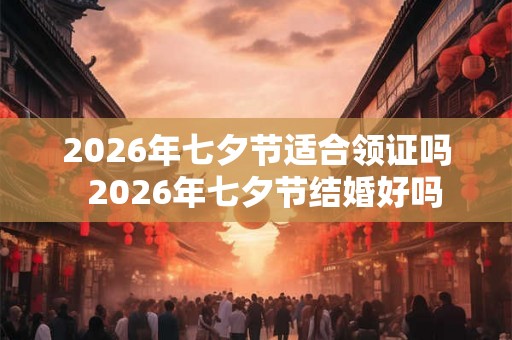 2026年七夕节适合领证吗  2026年七夕节结婚好吗
