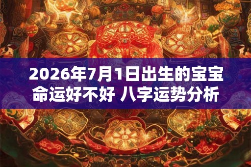 2026年7月1日出生的宝宝命运好不好 八字运势分析