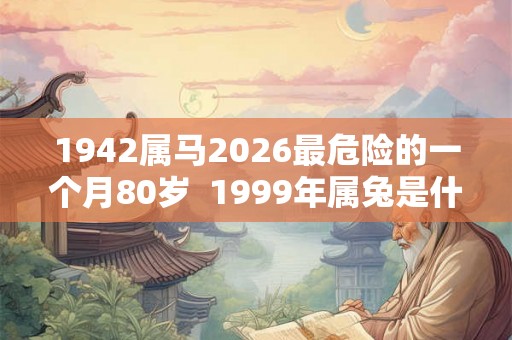 1942属马2026最危险的一个月80岁  1999年属兔是什么命