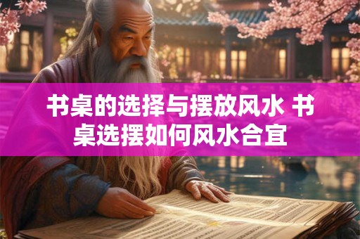 书桌的选择与摆放风水 书桌选摆如何风水合宜