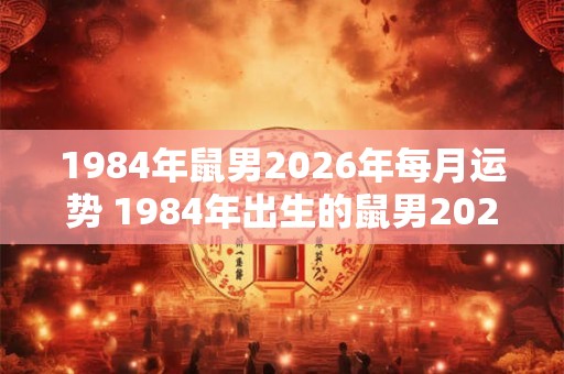 1984年鼠男2026年每月运势 1984年出生的鼠男2026年每个月的运势如何 1984年鼠男2026年每月运势 1984年出生的鼠男2026年每个月的运势如何