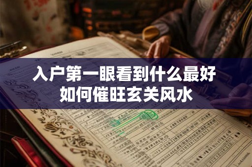入户第一眼看到什么最好 如何催旺玄关风水