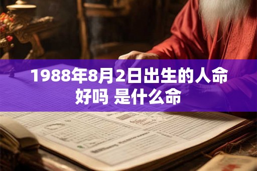 1988年8月2日出生的人命好吗 是什么命