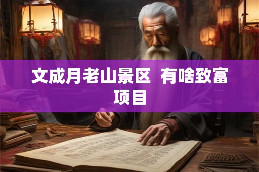 文成月老山景区  有啥致富项目