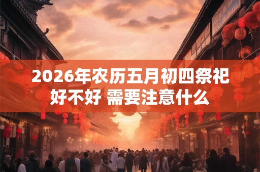 2026年农历五月初四祭祀好不好 需要注意什么