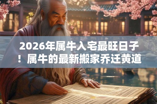 2026年属牛入宅最旺日子！属牛的最新搬家乔迁黄道吉日查询