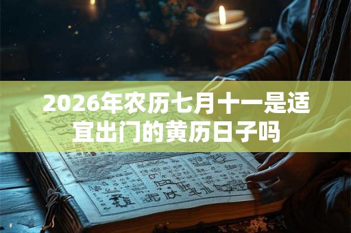 2026年农历七月十一是适宜出门的黄历日子吗