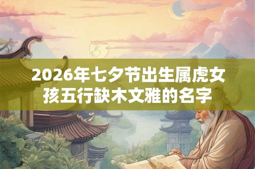 2026年七夕节出生属虎女孩五行缺木文雅的名字