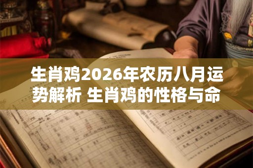 生肖鸡2026年农历八月运势解析 生肖鸡的性格与命运解析