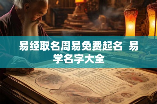 易经取名周易免费起名  易学名字大全