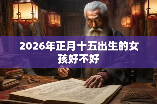 2026年正月十五出生的女孩好不好 2026年正月十五出生的女孩好不好