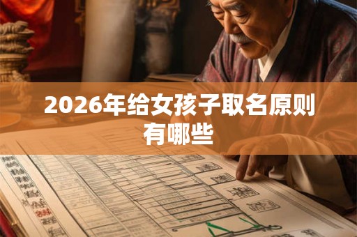 2026年给女孩子取名原则有哪些 2026年给女孩子取名原则有哪些