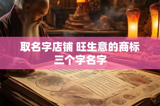 取名字店铺 旺生意的商标三个字名字