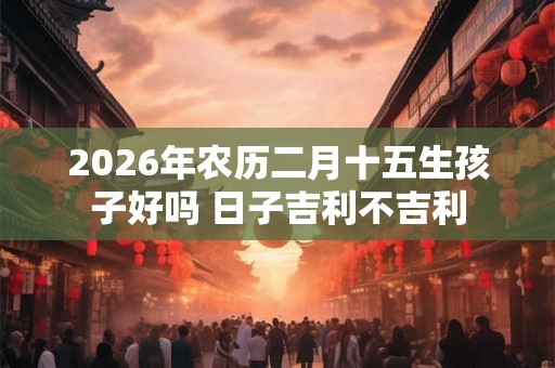 2026年农历二月十五生孩子好吗 日子吉利不吉利