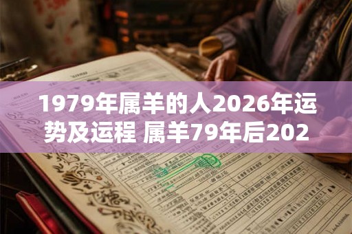 1979年属羊的人2026年运势及运程 属羊79年后2026如何运