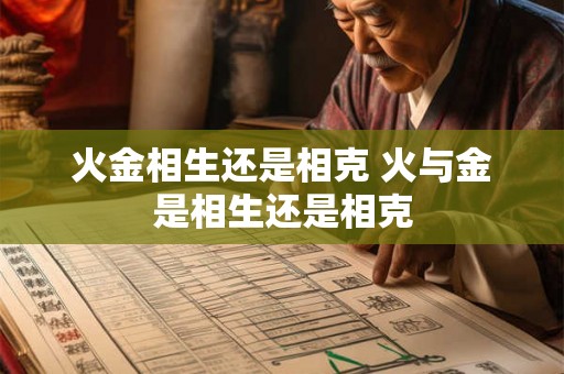 火金相生还是相克 火与金是相生还是相克 火金相生还是相克 火与金是相生还是相克