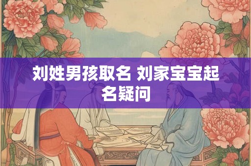 刘姓男孩取名 刘家宝宝起名疑问 刘姓男孩取名 刘家宝宝起名疑问