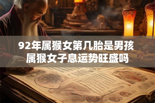 92年属猴女第几胎是男孩 属猴女子息运势旺盛吗