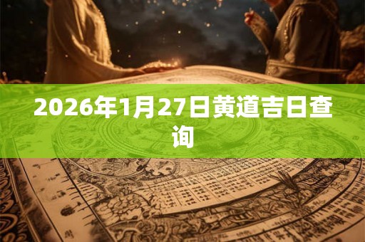 2026年1月27日黄道吉日查询