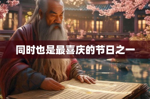 同时也是最喜庆的节日之一 同时也是最喜庆的节日之一
